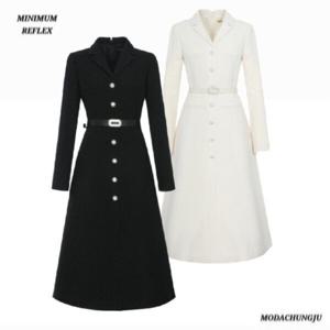 [미니멈]MD 카라넥 트위드 플레어 원피스 MD MMXAAWO1190_CJ