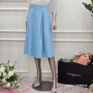 [미니멈]MD  면85 하운드 체크 A라인 스커트 MD MXBAWS3580 MD_C