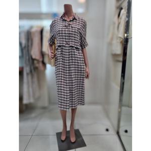 올앤선드리 세이브존06 스퀘어체크 린넨OP A5M4OJ628