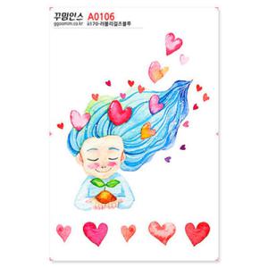 아트박스/꾸밈인스 A0106-꾸밈인스스티커_러블리걸즈블루
