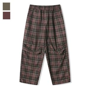 남자 간절기 에디션 레이온 체크 팬츠 AC-PTA-Q078-와인