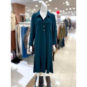 소고 세이브존01 카라넥 버튼 포인트 롱 원피스 TK3PA02