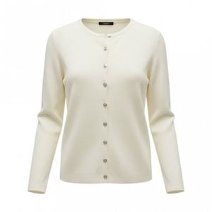 페이지플린  (F6ACA404) 라운드넥 금장 버튼 가디건