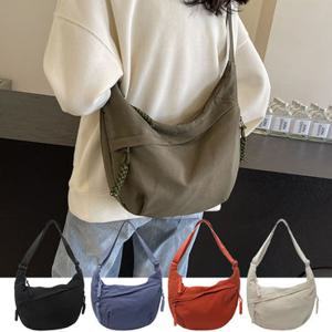 [홀리지]누아브 크로와상 크로스백 나일론 백