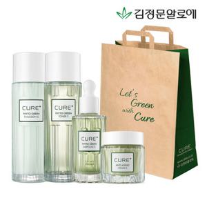 [김정문알로에]큐어 피토 라인 기초 4종 (스킨130ml+로션130ml+앰플50ml+크림50g)