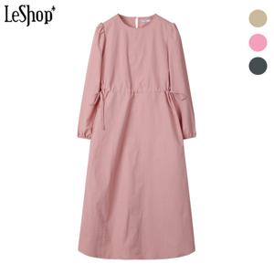 [르샵]바스락 심플 허리 스트링 원피스 (BP2OP027A)