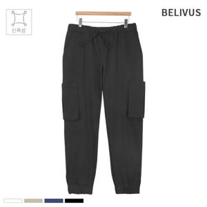 빌리버스 남성 조거 팬츠 BYG006 밴딩 9부 카고 바지
