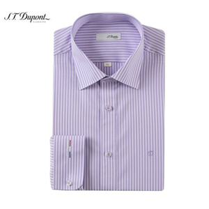 (듀퐁)24년 SS 신상 -SE4SM11LS115SPU(퍼플)- 일반핏 면100 노포켓 스트라이프 긴팔셔츠