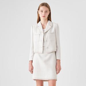 [TAG 299000원][라인] 썬치크 배색라인 트위드 자켓 NWJKOI4400