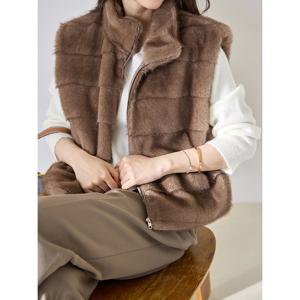 [모리스커밍홈]프리미엄 밍크 퍼 베스트_M2512FU003D