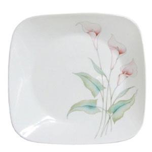 코렐 백합 사각접시 대 26.5cm 반찬 플레이팅 파스타 식기 주방식기 주방접시 부엌접시 심플한접시 심플접