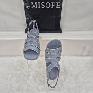 [미소페]By미소페 라이트 웨지 스트랩 샌들 112HH424SF012 NAVY