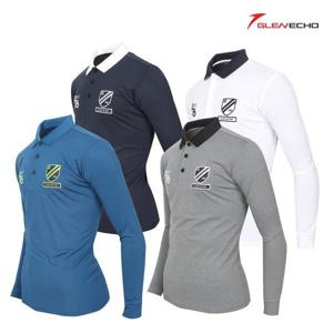 그렌에코 남성 스판 카라 긴팔티셔츠 (GES21501)