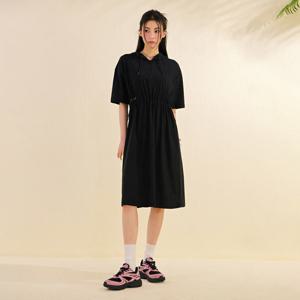 여성 쿨라이트 후드 반팔 원피스-DBRG6178D03