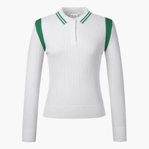 M 데상트골프웨어 GQC DP12WFKP32-BWTG 여성 골지 니트 긴팔 / BWTG