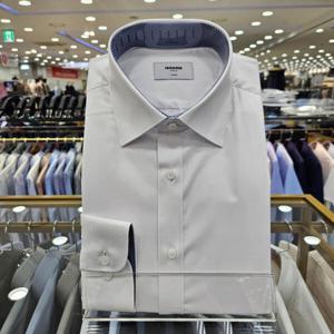 [레노마셔츠]긴소매 배색스판 노포켓 일반셔츠 RZRSGP912_JJ