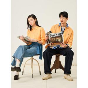 [빈폴멘] 남녀공용 리넨 솔리드 셔츠  오렌지 (BC5364C228)