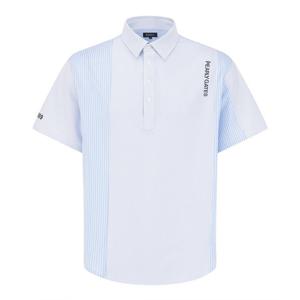 [파리게이츠] 남성 스트라이프 패턴 블록 시어서커 반팔티 511E2TSA34_BL