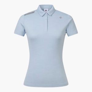 M 데상트골프웨어 GQC DP12WFTS35-LBLG 여성 울테크 카라 반팔 티셔츠 / LBLG