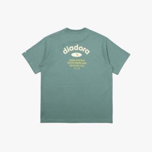 디아도라반팔티 AQS D4221LRS90TQL 아치 심볼 반팔 티셔츠 TURQUOISE