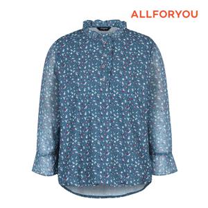 [올포유] 여성 프릴 잔패턴 티블라우스 ALTRM7211-906