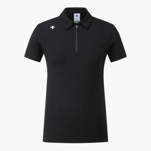 데상트골프웨어 JQS DP12WFTS3A-BLKG 여성 카라넥 반팔 티셔츠