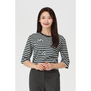 [피에이티]PAT 여성 봄  가을  스트라이프라운드티셔츠 1K65303