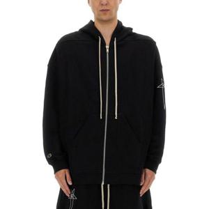 릭오웬스 x 챔피온 후드 티셔츠 CM01E1663 CHFE09 Black