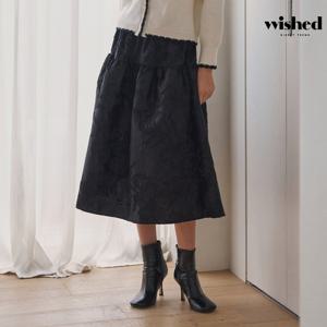 [미니멈][미니멈 에브리데이]플라워 자가드 플레어 스커트 (EB3WH013D)