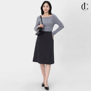 엘케이트 여자 간절기 캐주얼 베이직 A라인 미디 스커트 LRAPK001