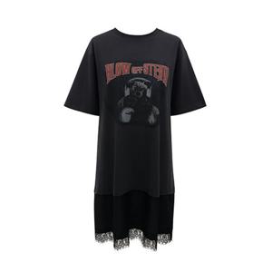 [레코브]밑단 레이스 프린트 원피스 LG31E4OP508X