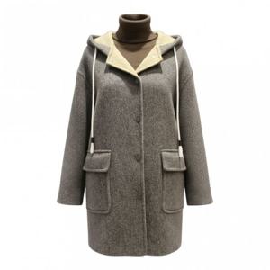 [페이지플린]후드넥 포켓 울 하프코트 F5DCT002