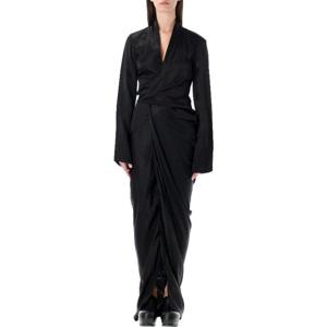 릭오웬스 블랙 큐프로 랩 맥시 원피스 RP01F6566N 09