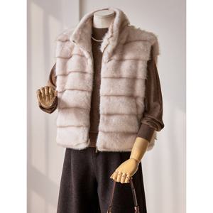 [커스텀에이블]데일리 페이크 밍크조끼_T2512FU008D