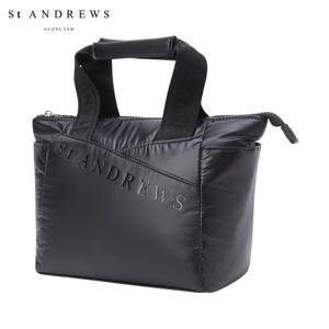 [세인트앤드류스] 공용 사선 로고 패딩 미니 토트백 831D1BGA02_BK