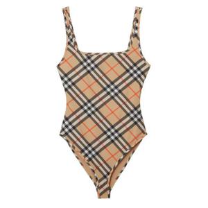 버버리 여성 베이지 원피스 수영복 8089677 B9368