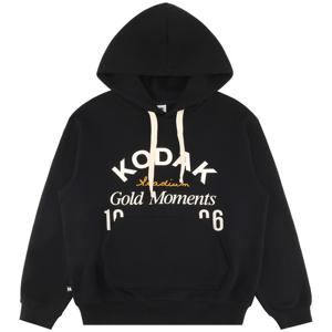 코닥 골드모먼트 빅로고 후드 티셔츠 K6123LHDB1BLK