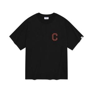 커버낫 COVERNAT C 로고 렌티큘러 티셔츠 블랙 CO2402ST56BK 344555