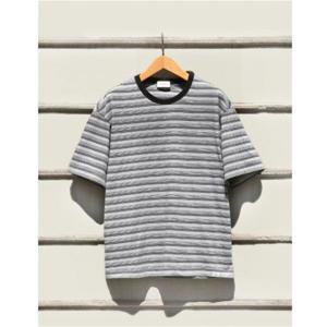 헤지스 HAZZYS [HIS] 멀티스트라이프 반팔 티셔츠 네이비 HZTS5E804N2 345054