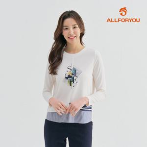 [올포유] [모델착장] 여성 원포인트 티블라우스 ALTRM2131-102_G