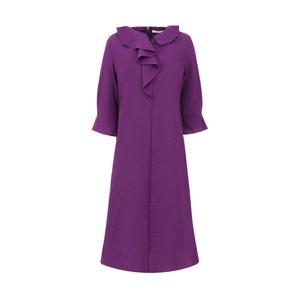 크로커다일레이디 프릴카라 러플 롱 원피스_CLCMOP103