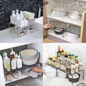 길이조절 미니선반 주방정리 욕실정리 신발정리대