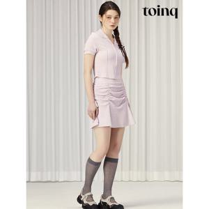 [토잉크][toinq] 셔링 미니 플레어 스커트(T240MSK907W)