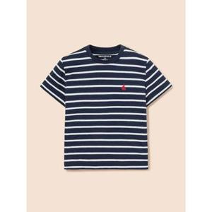 [빈폴키즈] [Essential] 스트라이프 반소매 티셔츠  네이비 (BI6242UE2R)