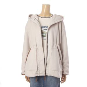 [페이지플린]레더 배색 후드 하프 코트 (F4ACT001)