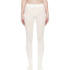 26 SS 월포드 여성 오프 화이트 벨벳 드 럭스 66 스타킹 252017F076038