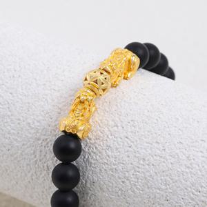 [골드모아] 순금 비휴 비즈 팔찌 7.5g [더블 비휴]