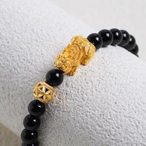 [골드모아] 순금 비휴 비즈 팔찌 5.62g [꽃볼 비휴]