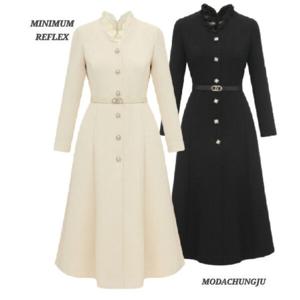 [미니멈]MD  시스루 프릴 브이넥 원피스 MD MMZAGWO1960 M_CJ