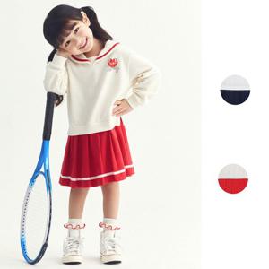 탑텐키즈 MKF1OO2101 여아 버비 라이트 테리 세일러카라 원피스